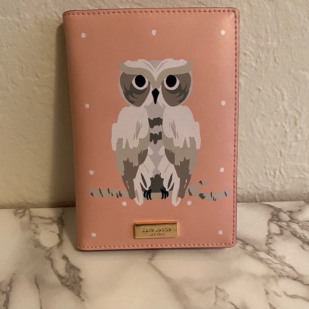 Kate spade owl passport wallet